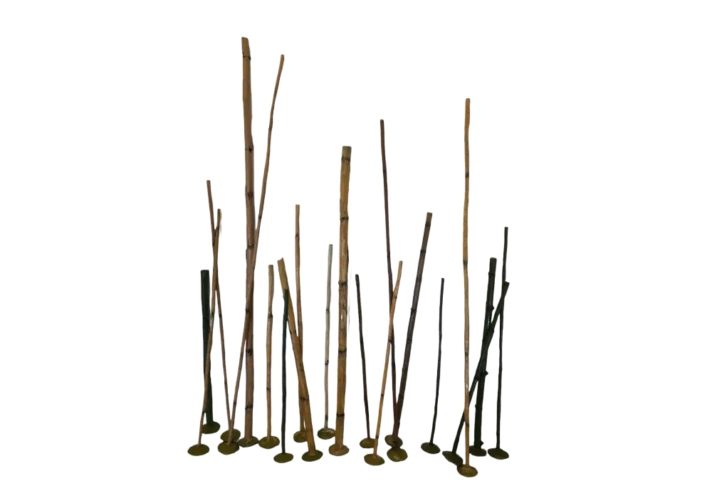 D 7 - Slim Bamboo Standing Logs